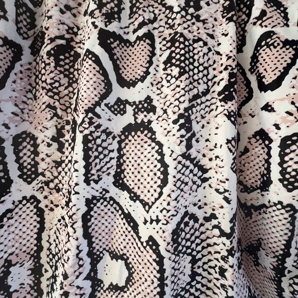 SHEIN Snakeskin One Shoulder Swimsuit Cut Out One Piece 2XL Multicolor - Picture 3 of 7